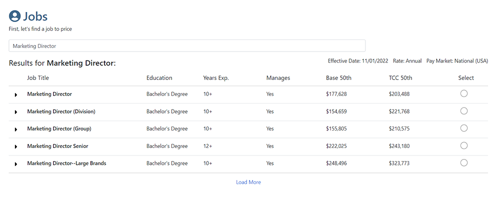 Job results reporting